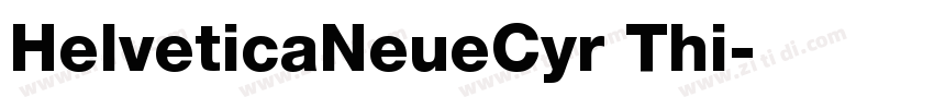 HelveticaNeueCyr Thi字体转换